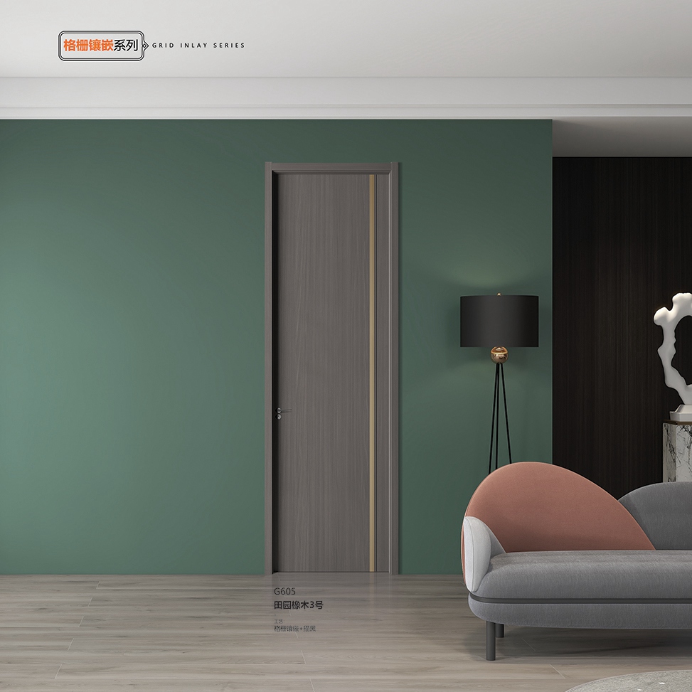 五公分木門G605田園橡木3號
