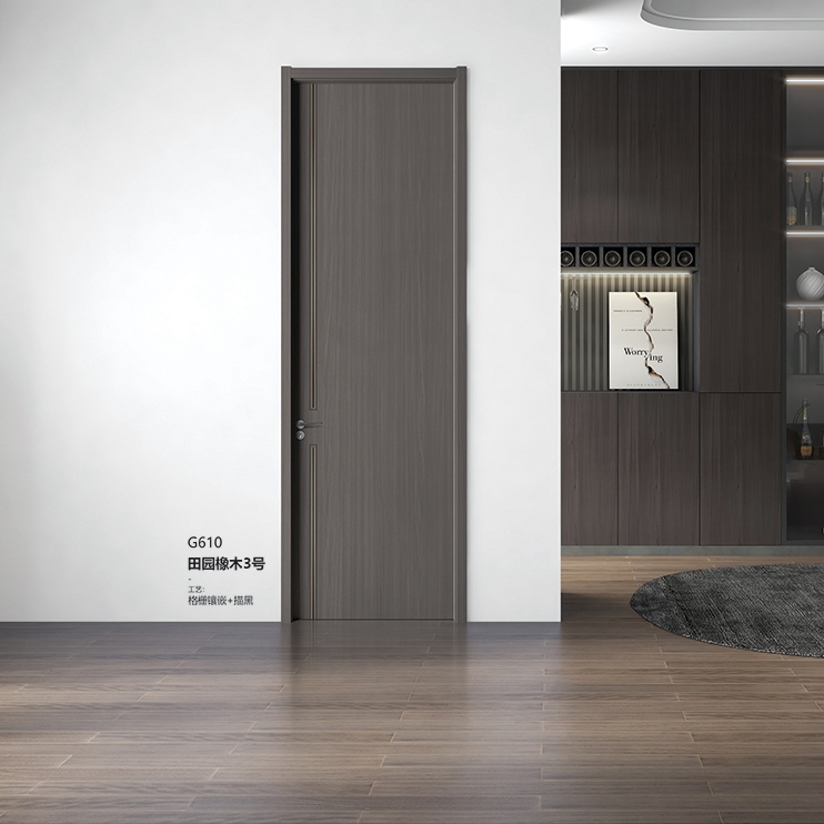 五公分木門G610田園橡木3號