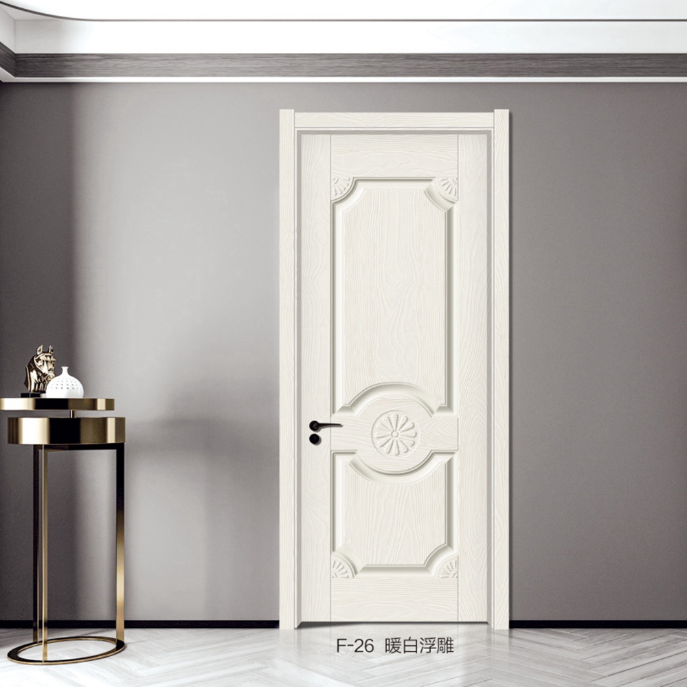 負(fù)離子木門F-26暖白浮雕