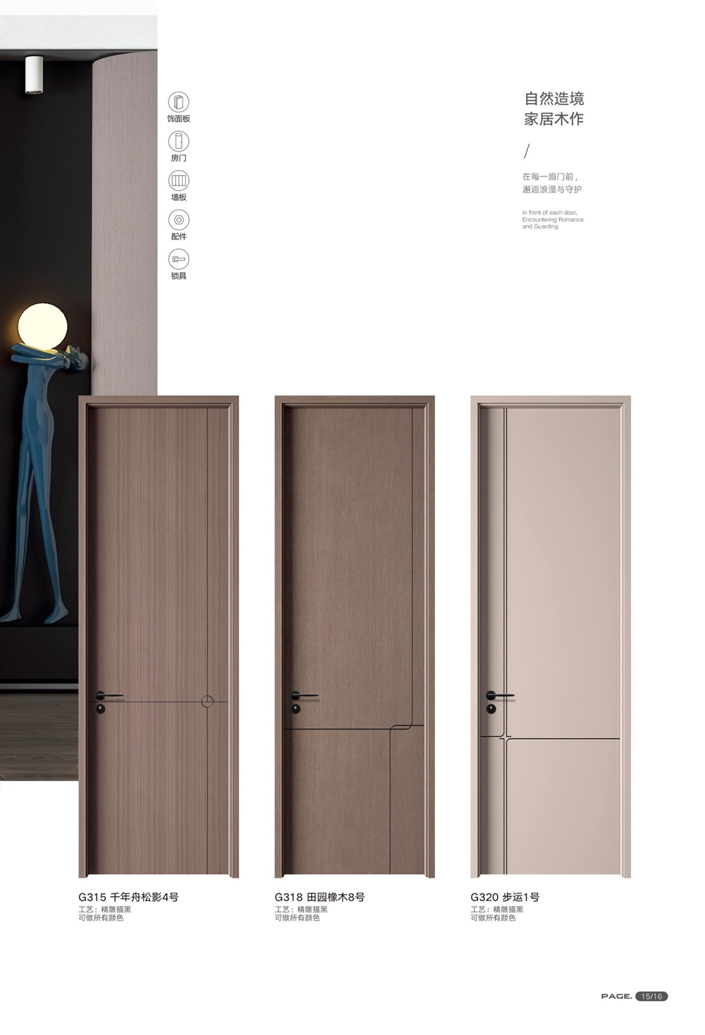 輕高定無漆木門輕高定無漆木門