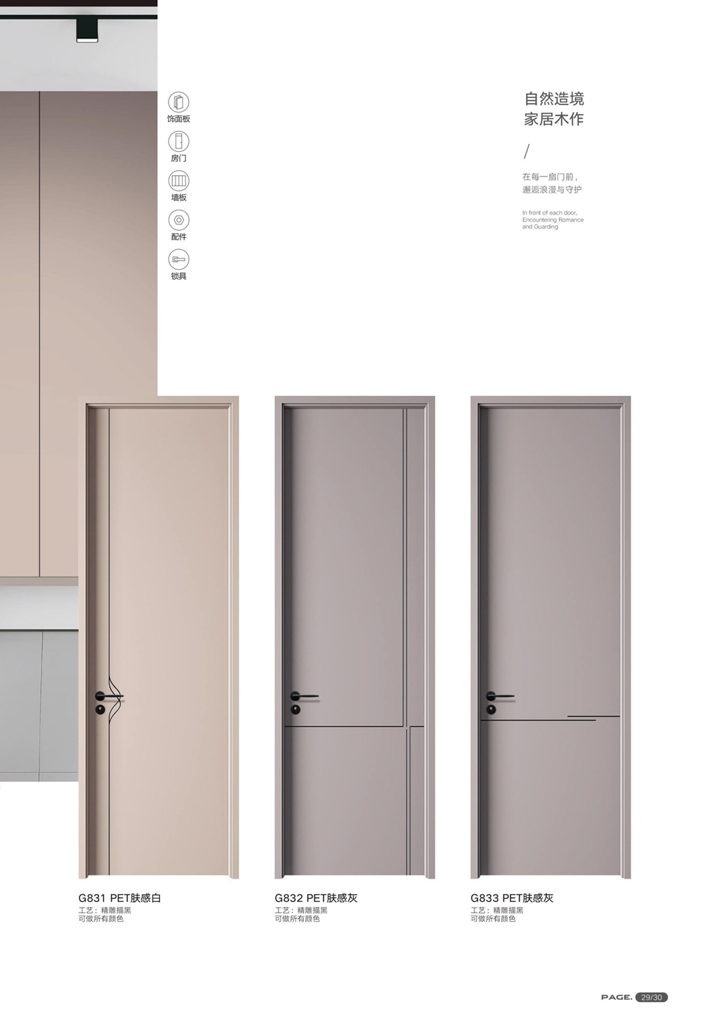 輕高定無漆木門輕高定無漆木門